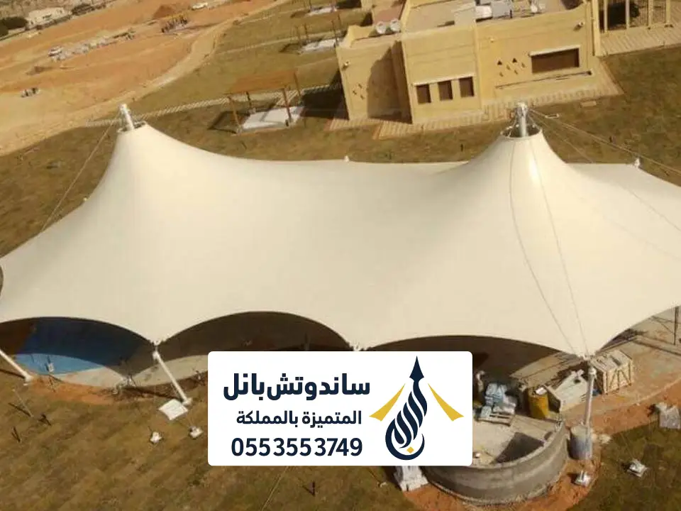 تصميم مظلة شد للساحات بالرياض 